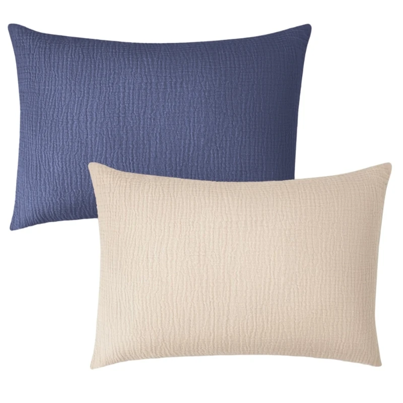 2xBreathable Pillow Case Sleeve with Envelope Designing for Baby's Skin