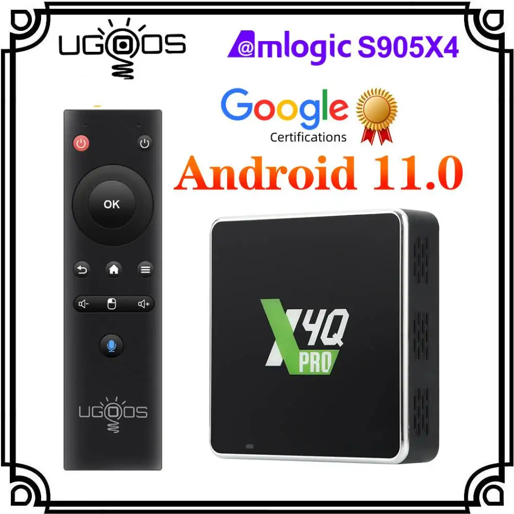 Ugoos X4Q Pro 4GB 32GB X4 Pro DDR4 Amlogic S905X4 Smart TV Box X4 X4Q ...