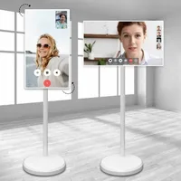 Téléviseur mobile intelligent d'affichage interactif d'écran tactile debout de plancher de 27 pouces pour la réunion de jeu de fitness 1