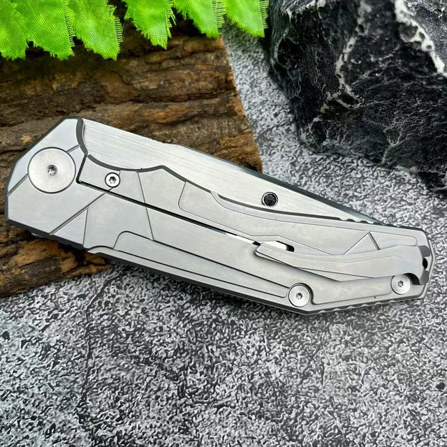 High-hardness Outdoor Wilderness Adventure Survival Pocket Folding Knife Jungle Hunting Combat Utility Knife Self Defense Tools 5