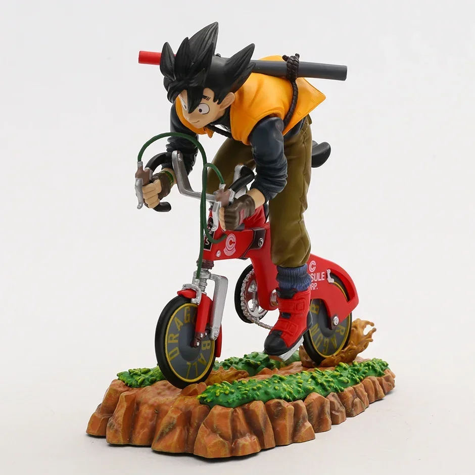 

Dragon Ball Z Son Goku Riding a Bicycle PVC Figure Model Toy Colletible Statue