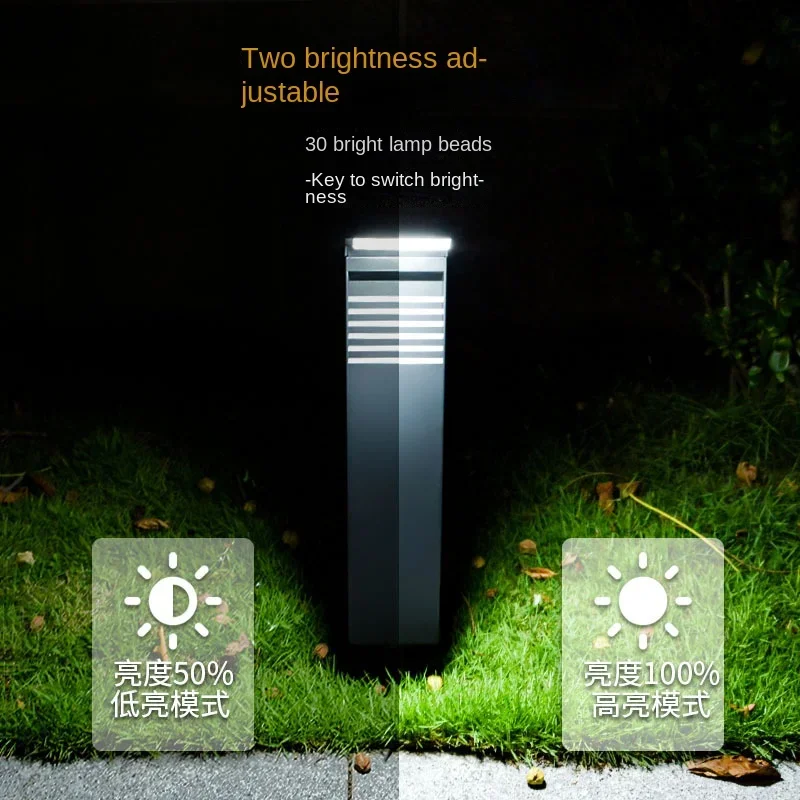 Solar Lawn Light Outdoor Waterproof Courtyard Garden Villa Landscape Decoration Road Lighting Automatic Lighting Plug-in Type