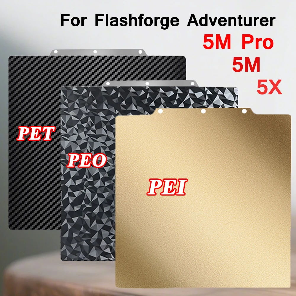 Enhanced Double-Sided Flexible 3D Printer Build Plate - PEO PET PEI Coating