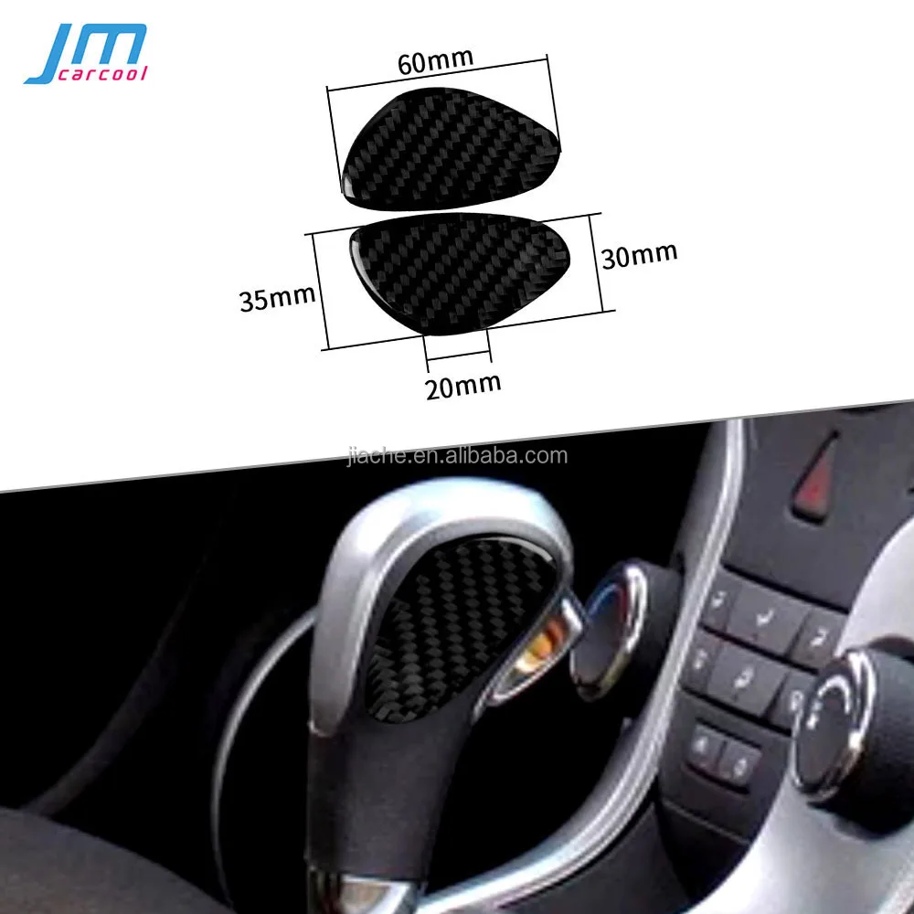 Carbon Fiber Interior Trim Gear Shift Knob Head Cover Stickers For Chevrolet Cruze 2009-2015 Car Accessories made of high quality materials applicable to m12x1 25 shift knob shift knob shift gear accessories nut size practical m10