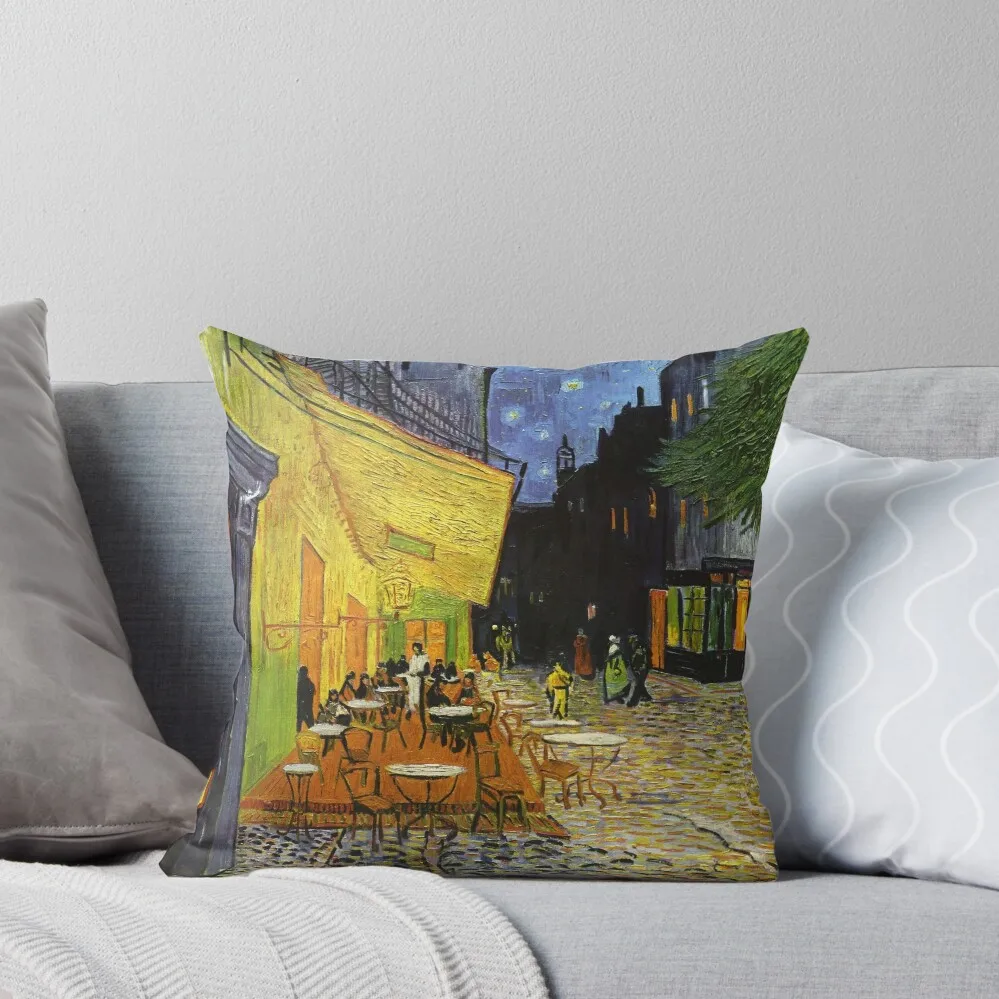 

Cafe terrace at night, Vincent Van Gogh Throw Pillow Custom Cushion Photo Sofas Covers pillow cover christmas