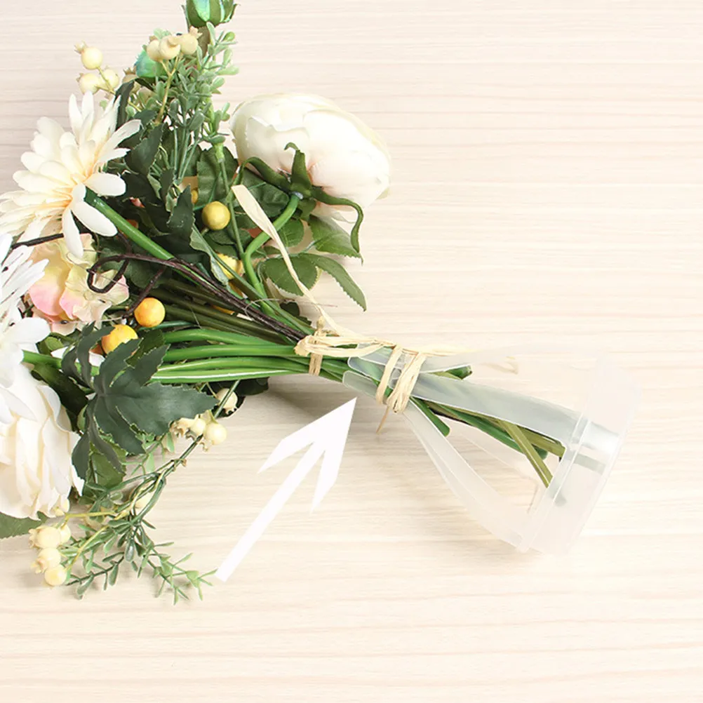 10Pcs 꽃 안정기 크리 에이 티브 플라스틱 꽃다발 고정베이스 화이트 적합한 결혼식 테이블 장식 DIY 꽃다발 홀더