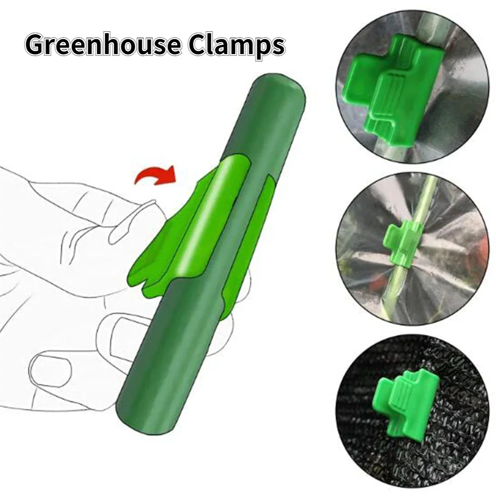 Plastic Plant Clips 8/11/16/19cm12PC Greenhouse clips Plastic film clips Shade film Gardening supplies Tear-resistant Strong grip