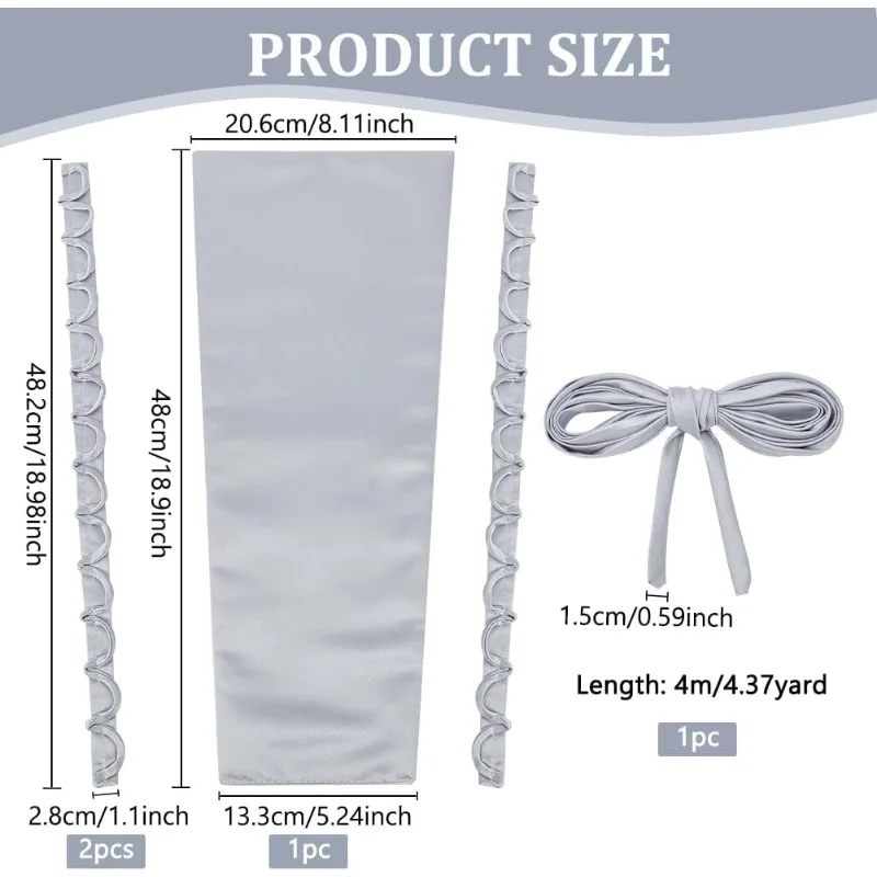 1 Set Women's Wedding Dress Zipper Replacement Adjustable Fit Corset Back Kit for Wedding Bridal Dress