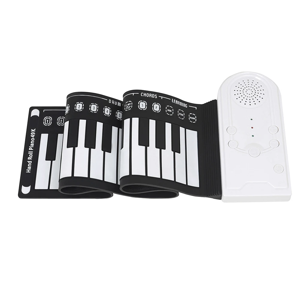 ibasenice Piano À Clavier Souple 49 Touches Piano À Main Mini Piano Mini  Clavier Électronique Pliable Piano Enroulable Silicone Voyage Orgue  Électronique Instrument De Musique : : Instruments de musique et  Sono