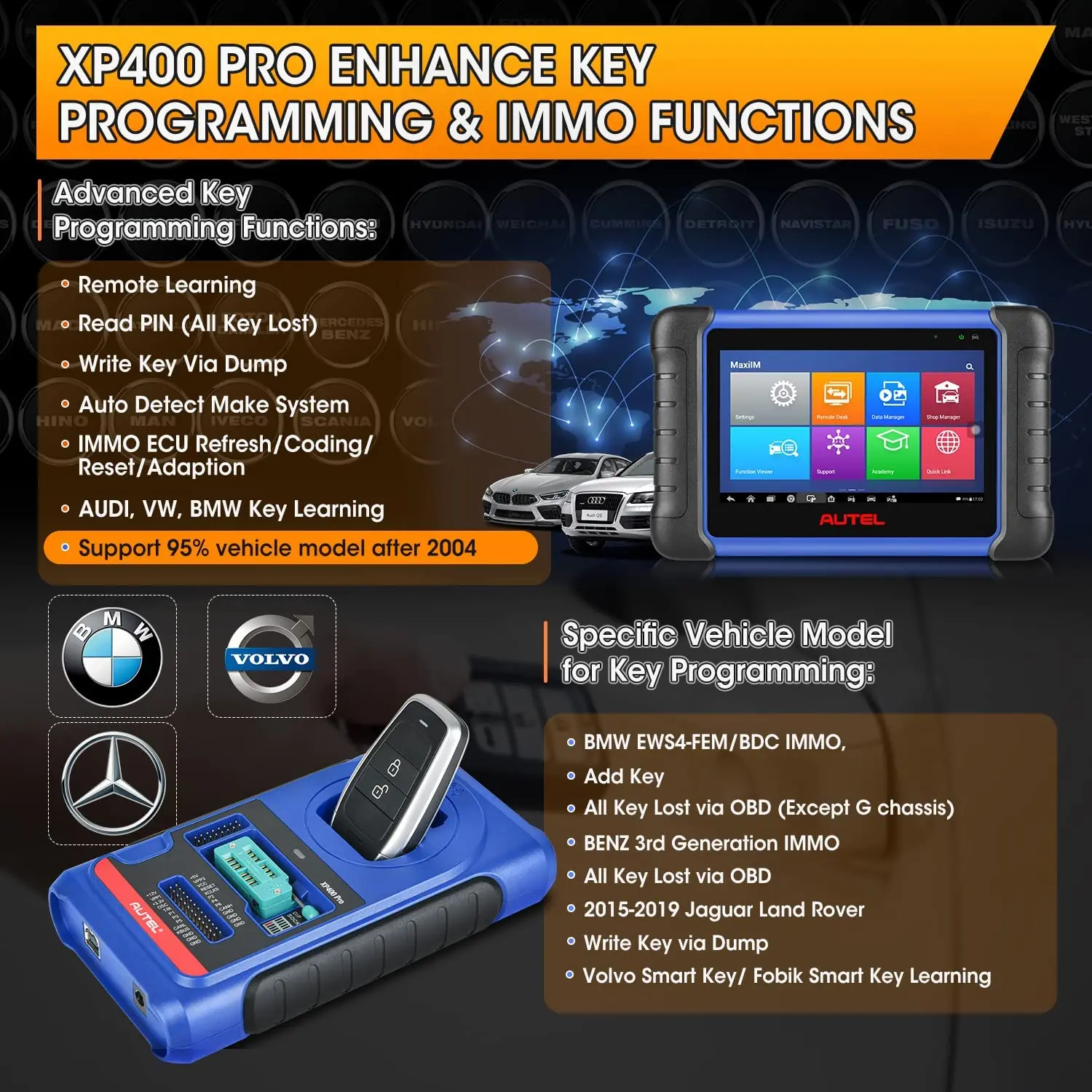 Autel MaxiIM IM508PRO Key Fob Programming Tool Bi-Directional Control Scan  Tool OE All System Diagnostic Tool 2-Year Free Update AliExpress