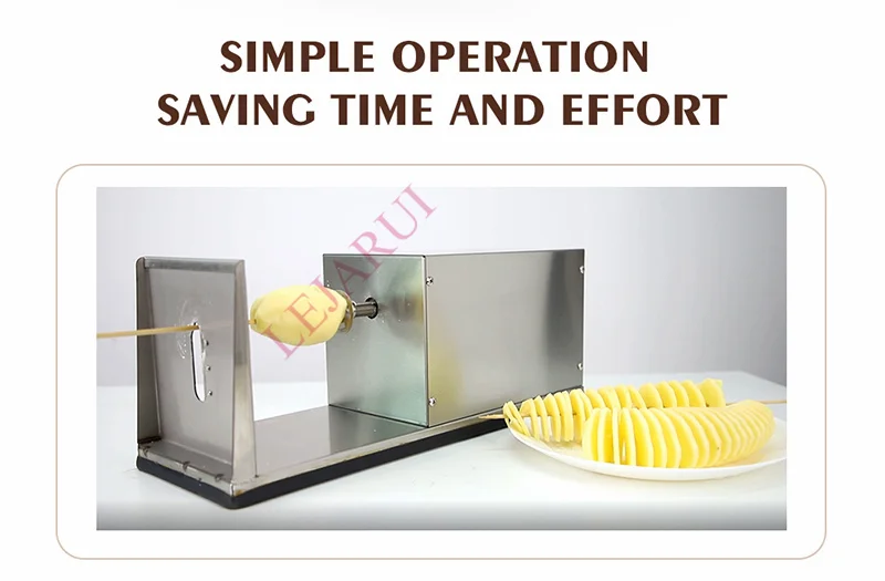 Description Picture 4 of itemPotato Tower Machine Electric Potato Spiral Cutting Machine Tornado Potato Cutter Whirlwind Cut Potatoespotato Spiral Cutting