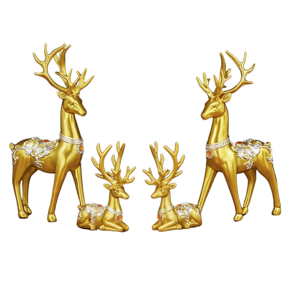 

Decor Elk Decorative Ornaments Living Room Desktop Deer Delicate Photography Props Adornment Office
