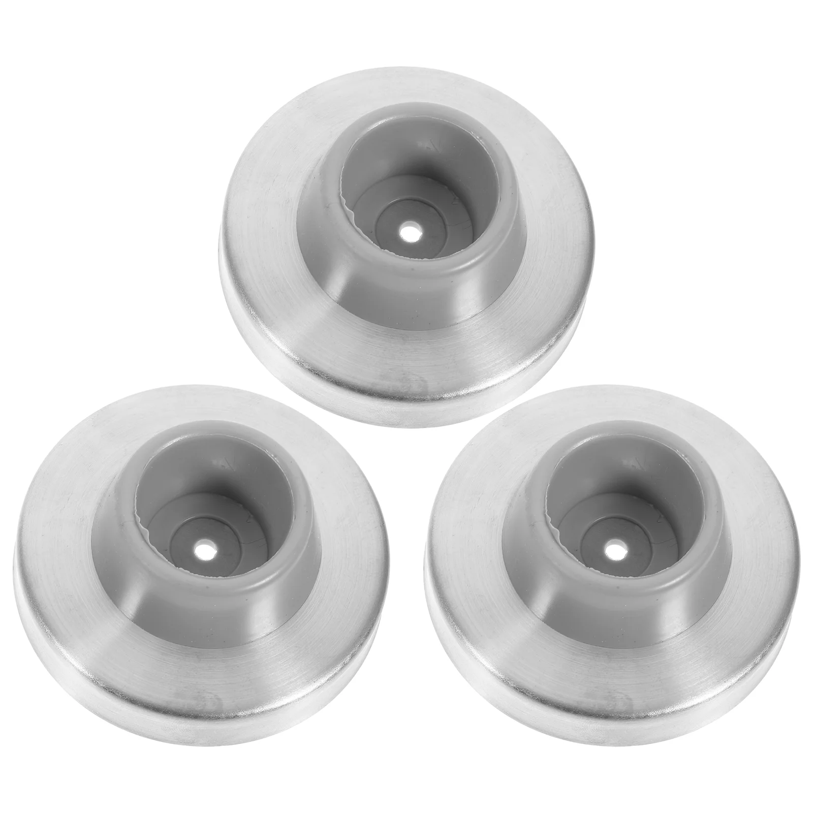 

3pcs Door Stops Concave Wall Door Bumper Stop Stainless Steel Wall Protector Door Bumpers