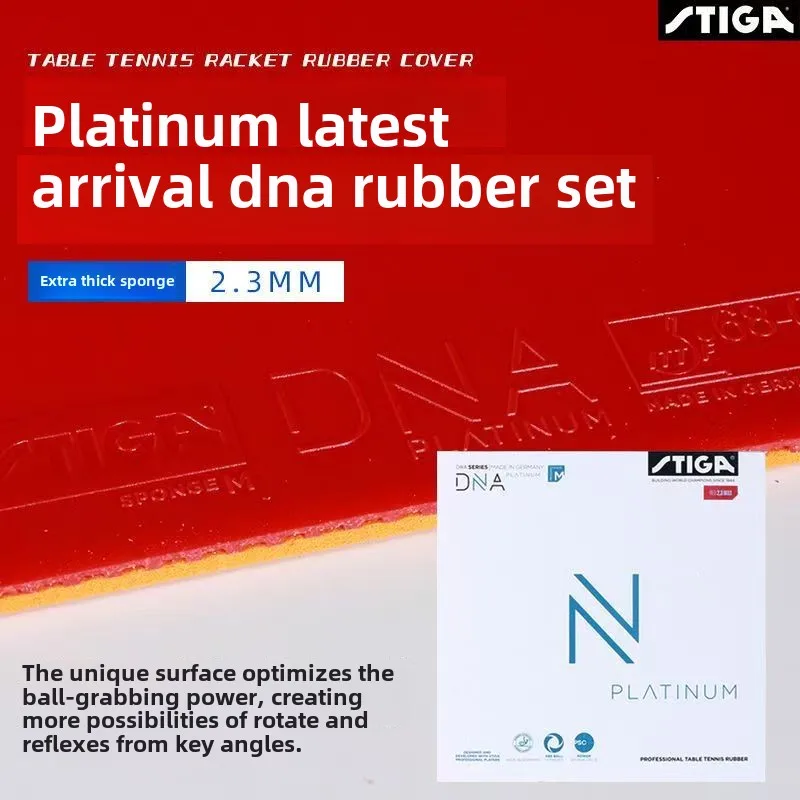 STIGA DNA Red Dragon Table Tennis Rubber High Elasticity Cake Sponge Adhesive Cover DNA PRO Intrinsic Reverse Gel Sleeve Gel table tennis rubber