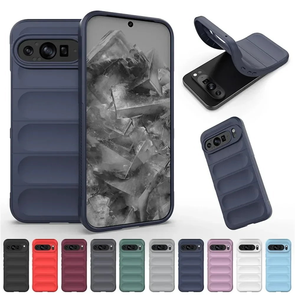 Vibrant Silicone Matte Shockproof Case - Skin Feel Airbag Protection Cover
