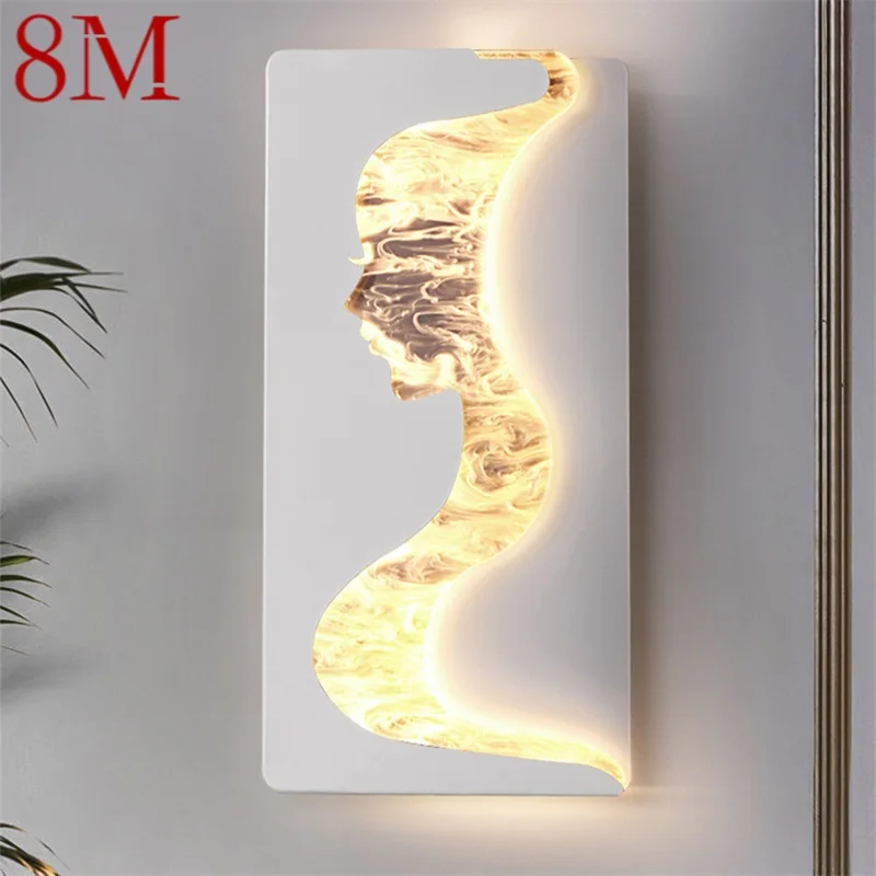 

8M Modern Luxury Wall Lamp Creative Design Sconce Light LED Decorative Bedroom Living Room Fixtures