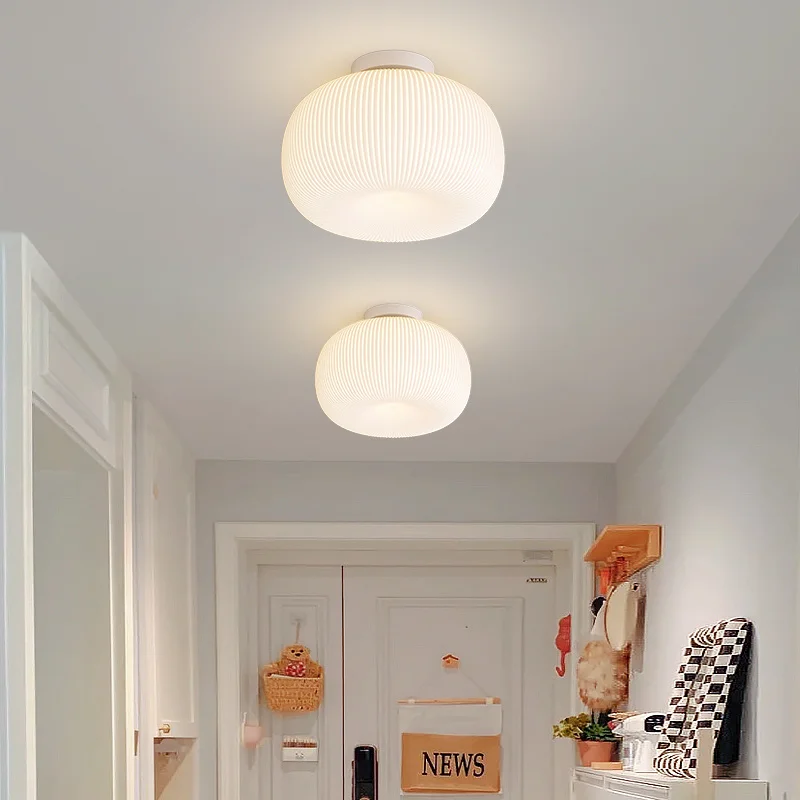 Plafonnier LED Design Citrouille Créatif - Dimmable, Lumière Tricolore (3000-6000K), Idéal Salon Ou Chambre D’enfant
