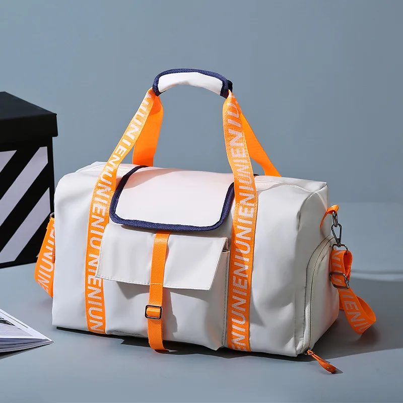 

New Oxford Cloth Sport Bag Waterproof Wet and Dry Separation of Large Capacity Hit The Colour with Shoe Compartment Travel Bag