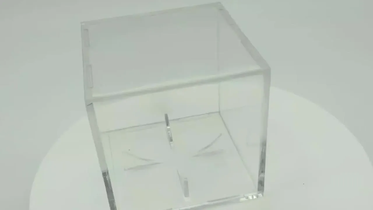 5 pièces Set de présentoirs en acrylique transparent de grande taille