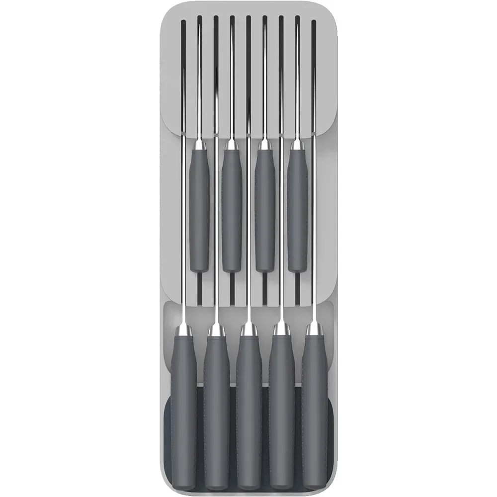 Knife Holder Knife Organizer Kitchen Drawer Cutlery Storage Tray Tableware Organizer Container For Knives Block Rack 1pc
