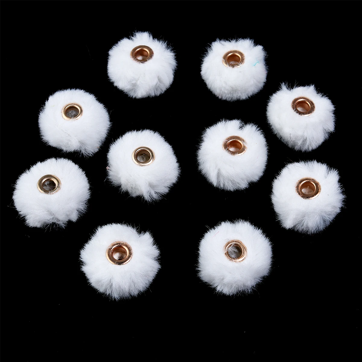10 Stück 20 mm Plüschfell-bedeckte Kugelperlen, bunt, niedlich, gerades Loch, Pompom-Abstandsperlen für DIY-Schmuckherstellung, Halskette, Ohrringe – Detail 27