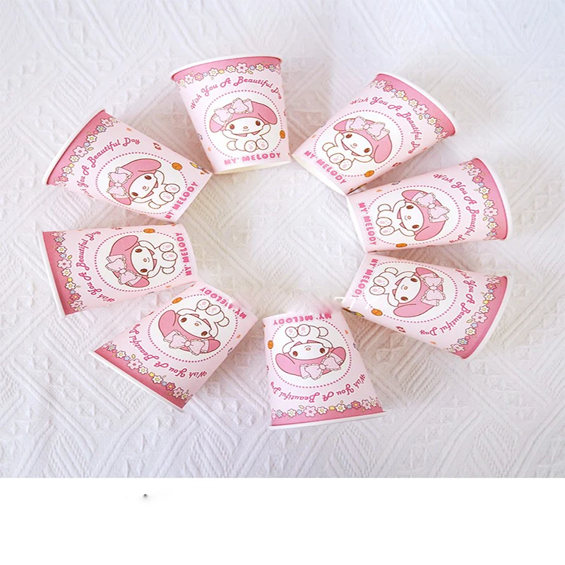Sanrio Jade Dog Children's Party Decoration Scene Girl Birthday Disposable Tableware Cartoon Paper Cup Paper Plate