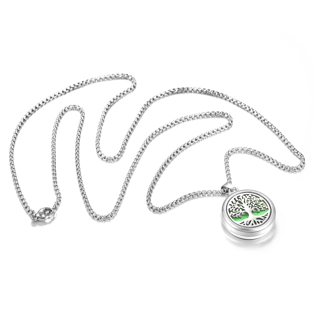 Set 2 Ciondoli Diffusori Per Oli Essenziali In Acciaio Inox Con 20 Tappi Di Ricambio - Aromaterapia Portatile Per Collana, Bracciale O Auto