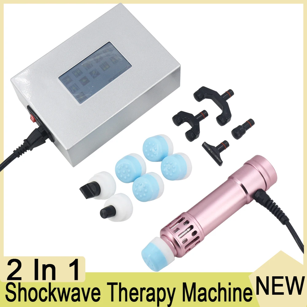 

Professional Shockwave Therapy Machine 2 In 1 Chiropractic Tool ED Treatment Neck Pain Relief Body Massager Shock Wave Device
