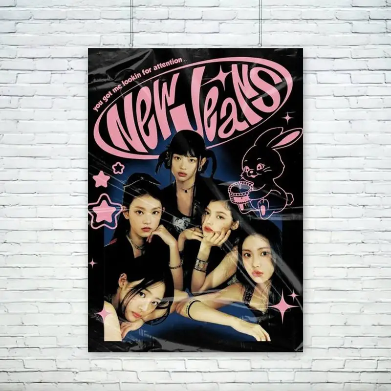 Hot Kpop N-Newjeans POSTER Wall Pictures For Living Room Fall Decor -  AliExpress