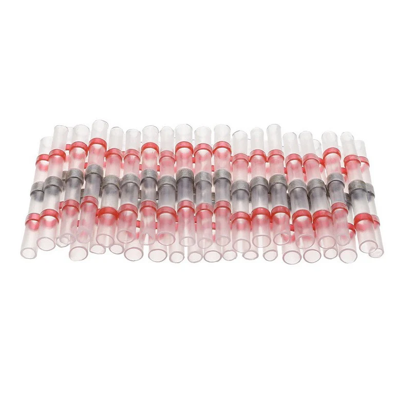 Waterproof Solder Seal Heat Connector Shrink Butt Connectors Lug Terminals Electrical Wire Car Insulated Terminal 50/100/200Pcs