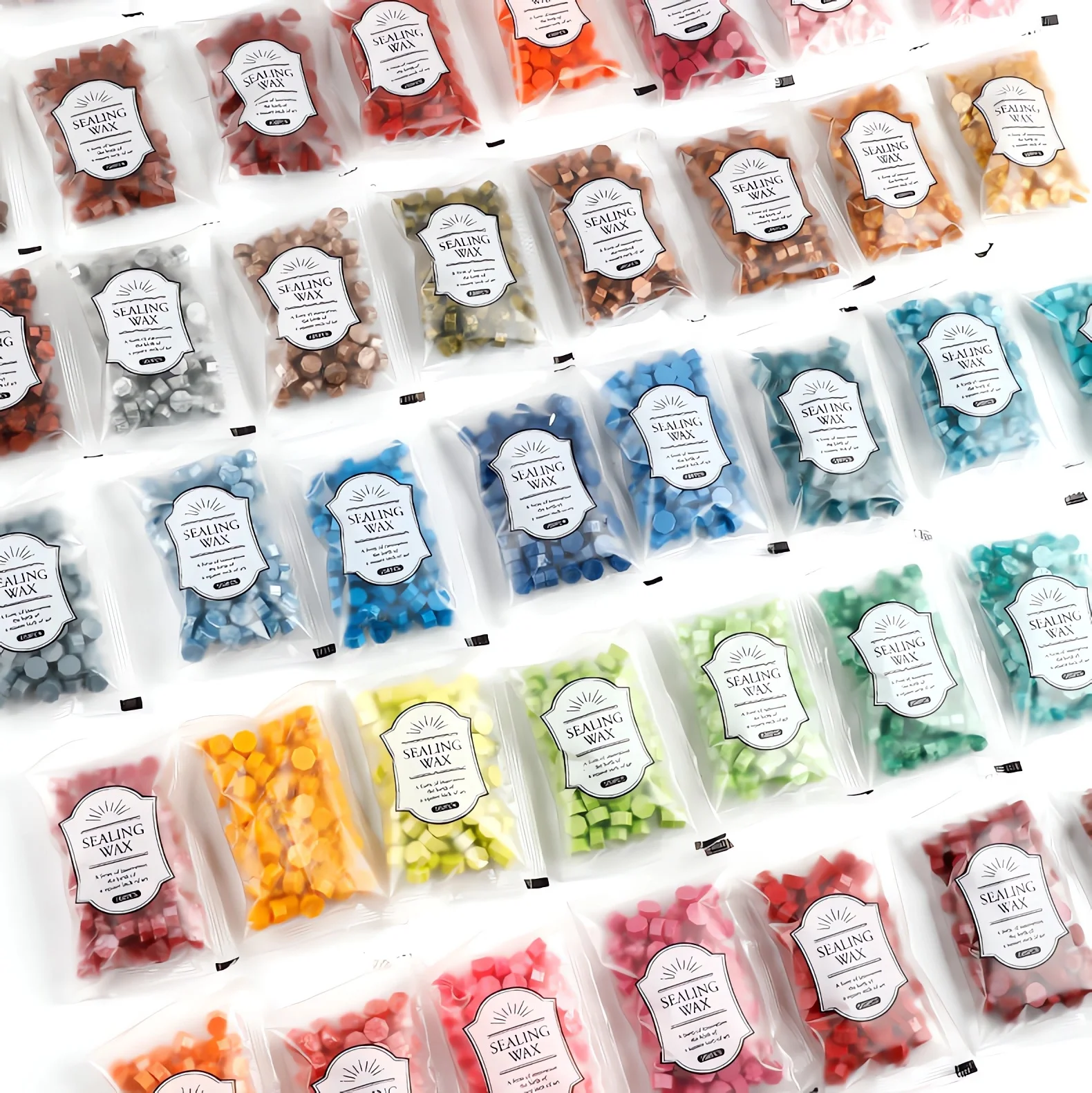 Sealing Wax Beads 100Pcs Color Sealing Multicolor Diy Lovers Craft Wedding Invitation Envelop Gift Wrapping
