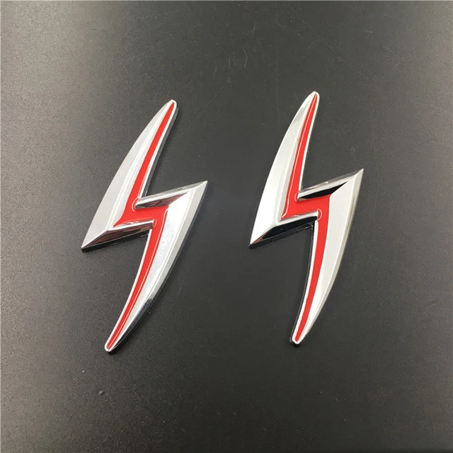 1 Stück 3d Metall s Blitz Logo Emblem Abzeichen Kofferraum