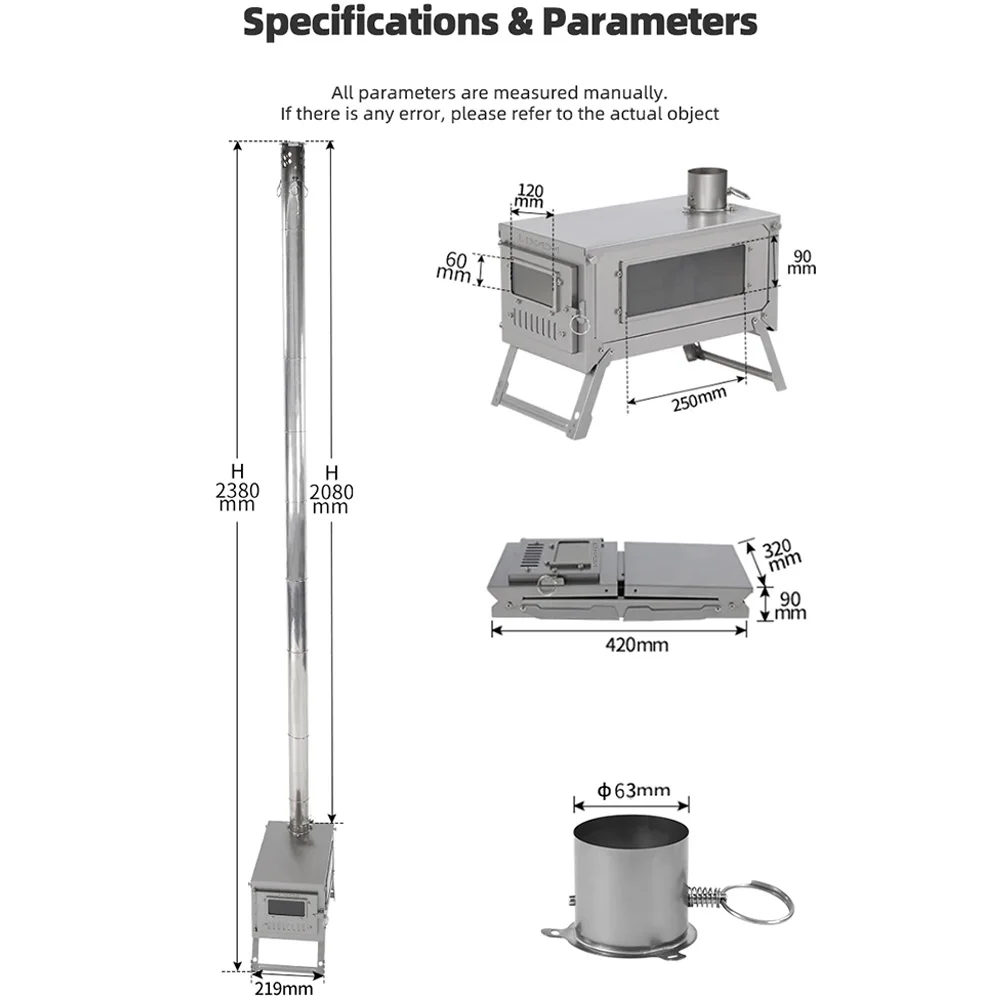 Titanium Alloy Folding Tent Stove 2