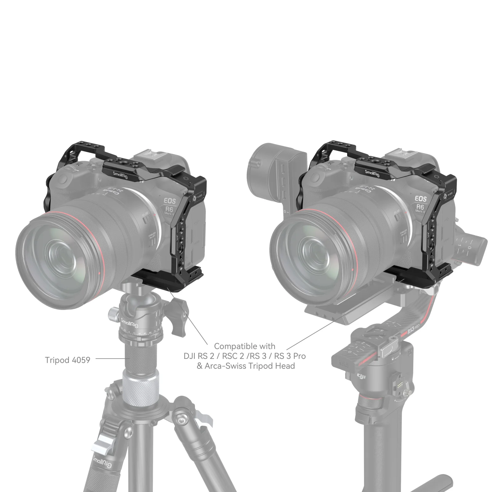 スモールリグ　EOS R6markⅡ用カメラケージ（商品ID：4159） SmallRig カメラケージ Canon EOS R6 R 6 Mark II 4159用