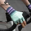 ROCKBROS Cycling Gloves Half Finger Road Bike Gloves Shock Absorption MTB Gloves Women Riding Sport Breathable Gloves 1