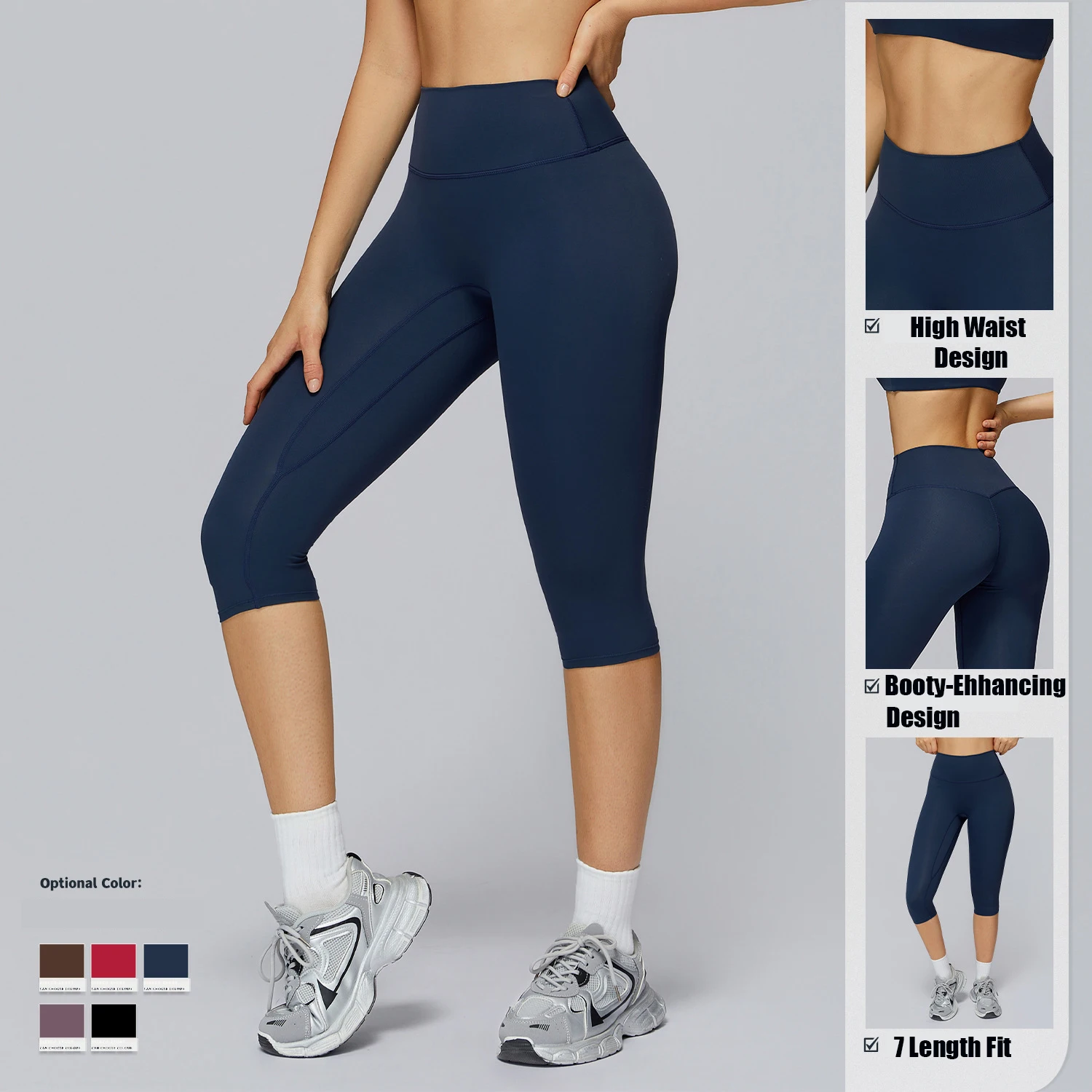 High-Waisted Capri Leggings 2
