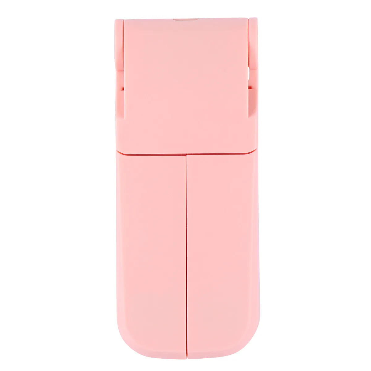 핑크색 이중 헤드 USB 충전식 미니 접이식 선풍기 휴대용 소형 전기 선풍기 여행용 야외 테이블 데스크탑용 냉각 장치