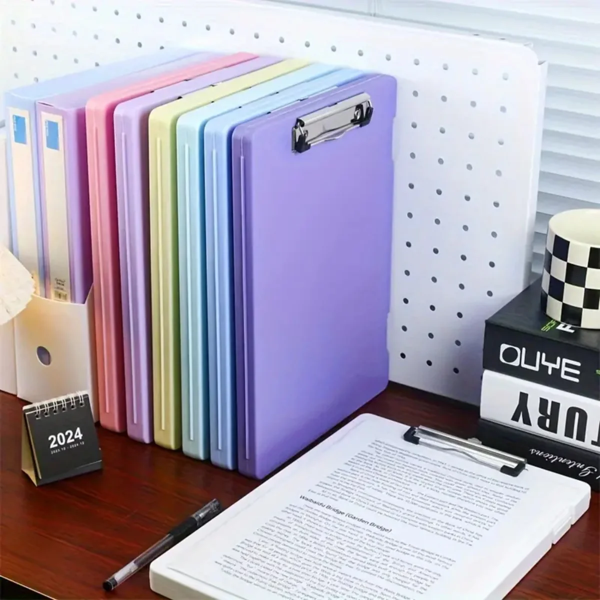Multi-function Large Capacity A4 clip storage box For School And Office Use 1PC