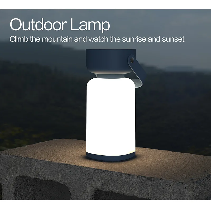 

Desk Lamp Portable Night Light USB Charging Touch Lamp Led Bedroom 3 Color Temperature Adjustment Outdoor Camping Room Decor