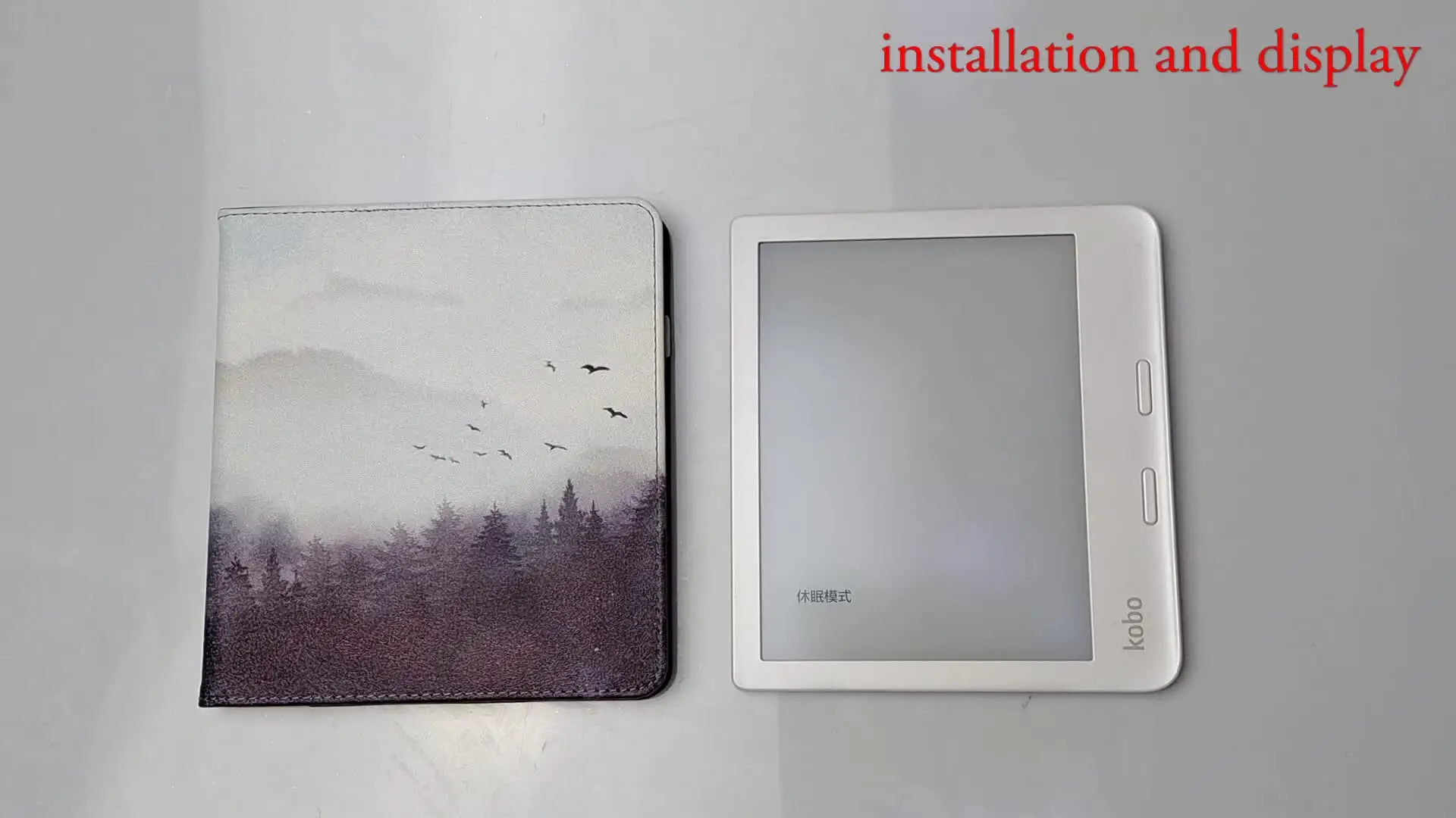 Stand Case for Kobo Libra H2O (2019 Release) PU Leather Cover with