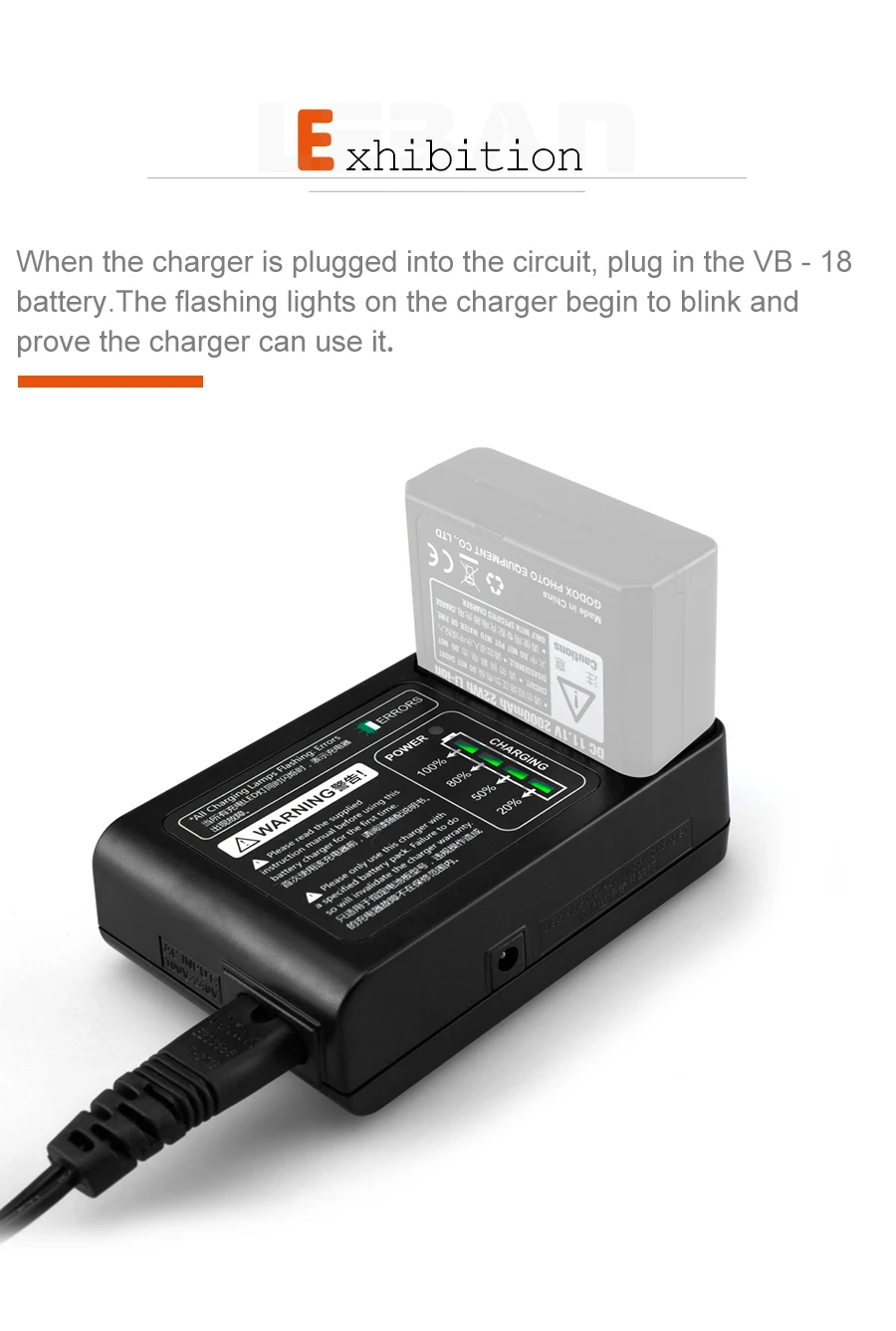 VC18 VB-18 Special Charger For V850 V860 V860II VING Flash Speedlite