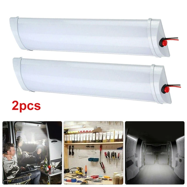 1Pair 12V Car Reading Lights LED Caravan Camping Indoor Roof