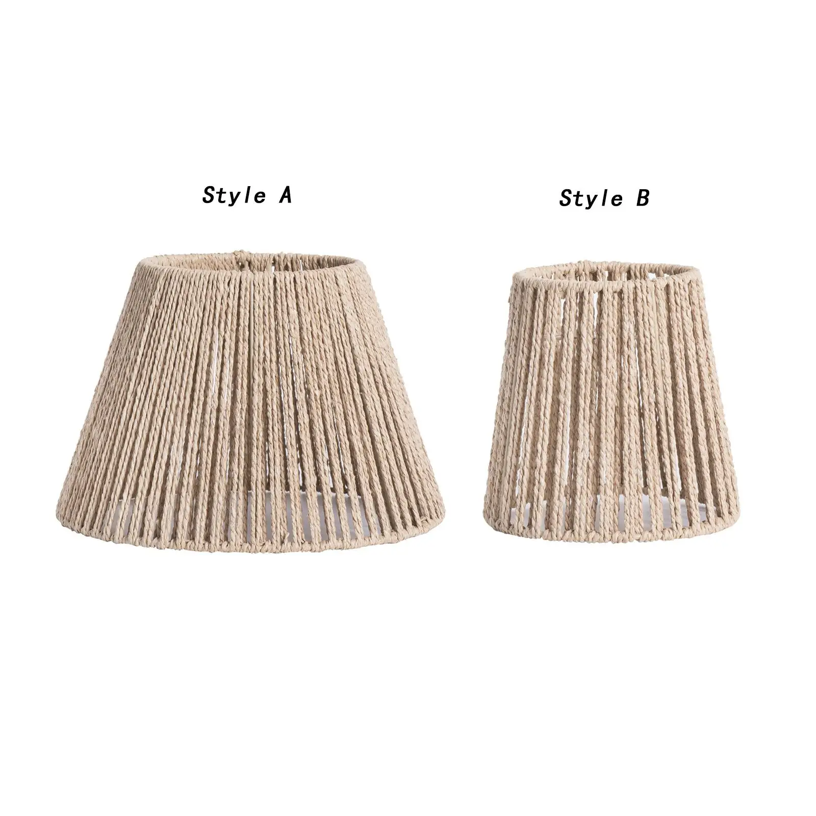 Hanging Lamp Shade Chandelier Cover Lighting Fixtures Woven Lampshade for Hallway Kitchen Island Farmhouse Home Dining Room