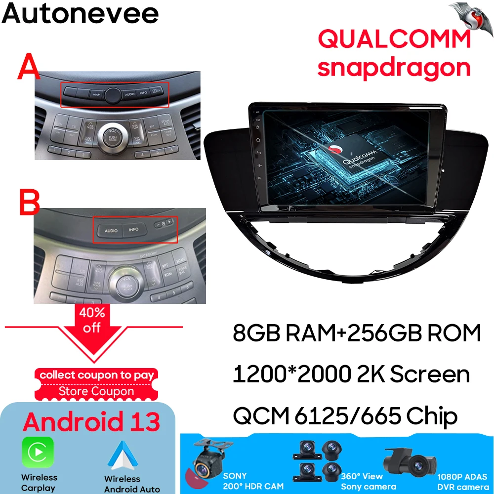 

Qualcomm For Subaru Tribeca 2007 - 2011 Android Auto Car Radio Multimedia Video Player GPS Navigation Carplay Rear camera HDR