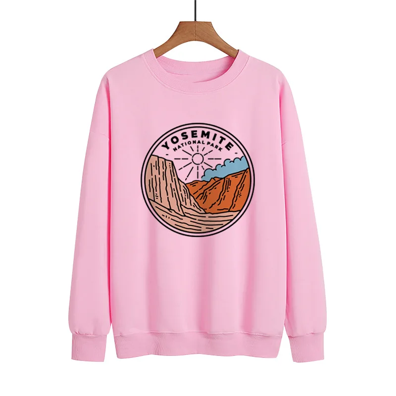 YRYT 2023 Autumn and Winter New Women's Fashion Crewneck Hoodie Fashion Printed Long-sleeved Casual Pullover Top