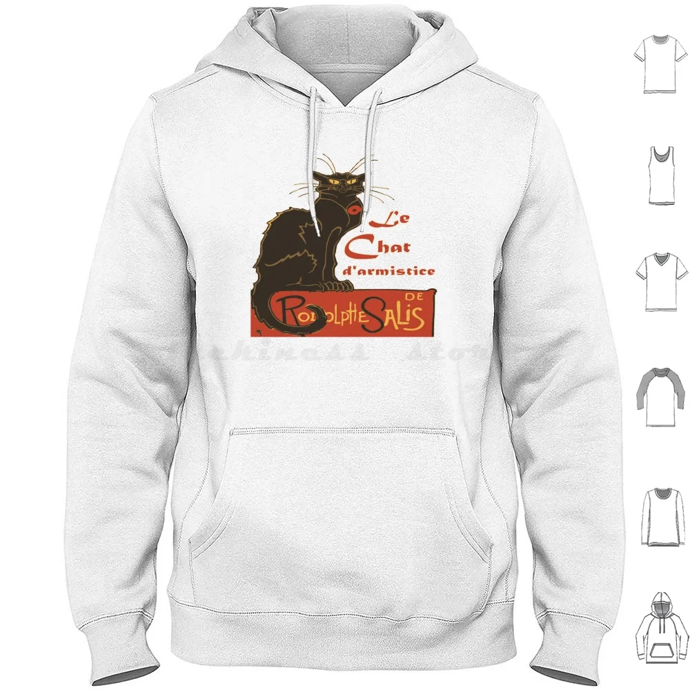 Tournee Du Chat D Armistice Memory Day Felpe Con Cappuccio Manica Lunga Le Chat Armistice Poppy Black Cat Avant Garde Cat