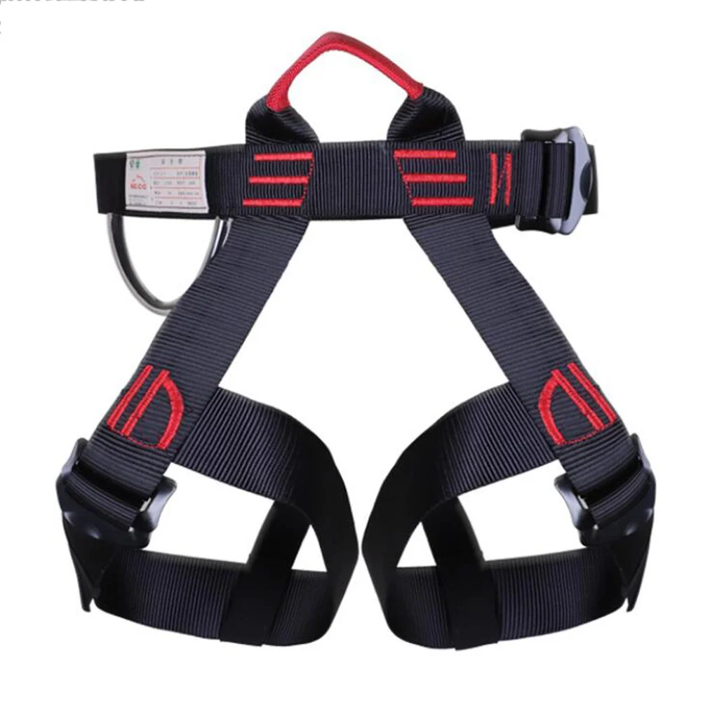 Climbing Mountaineering Equipment Rappel Professional Downhill Harness Height Cross Type Half Body Mountain Climbing Safety Belt
