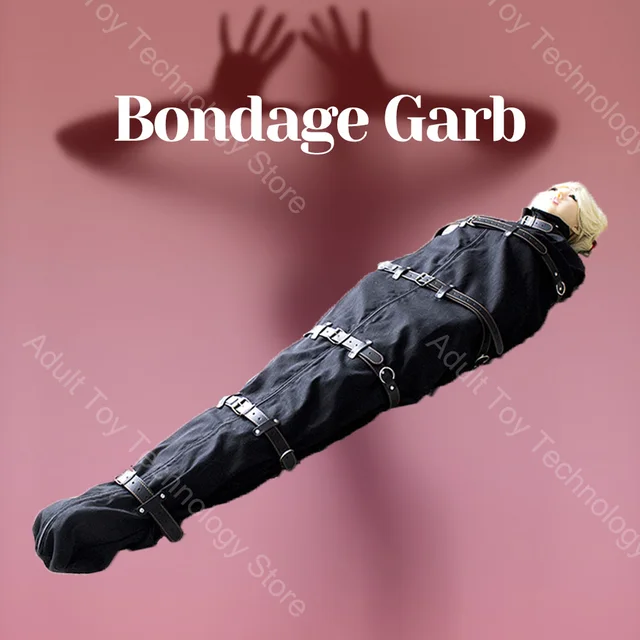 Bondage Nylon Body Bag, Meerjungfrau Fesseln Leggings Ganzkörper, BDSM Bondage Sack, Bündel Leder, Fessenzubehör, Beinbinder 1