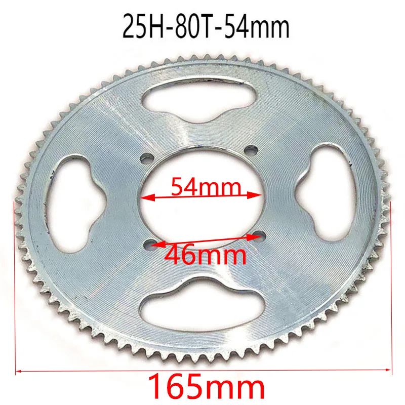 25H 55t 65t 68t 70t 80t 92t Tooth 29/54MM Rear Sprocket for 47CC 49CC Mini Moto ATV Quad Dirt Pit Pocket 2 Stroke Engine