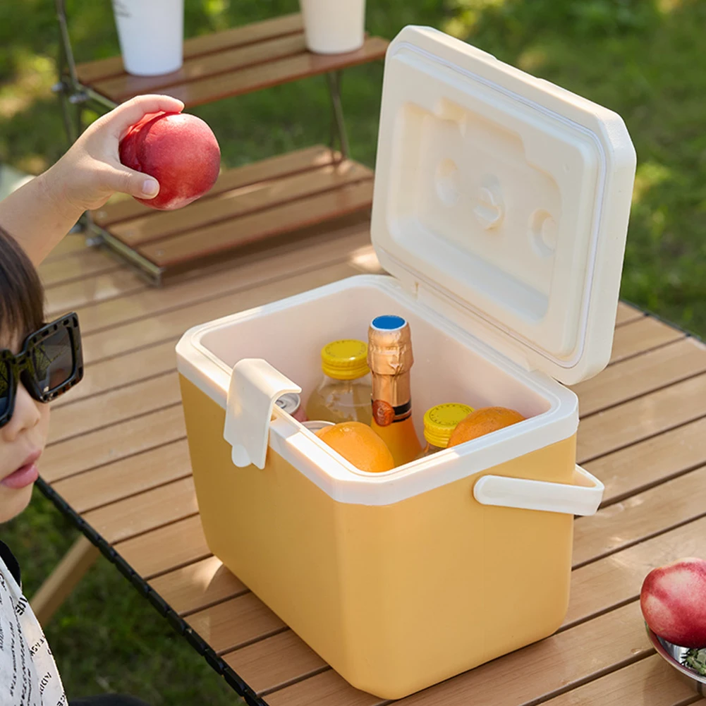 6L/13L Camping Cooler Box Portable Thermal Incubator Refrigerator Picnic Lunch Box Ice Bucket Outdoor BBQ Fishing Car Ice Chest